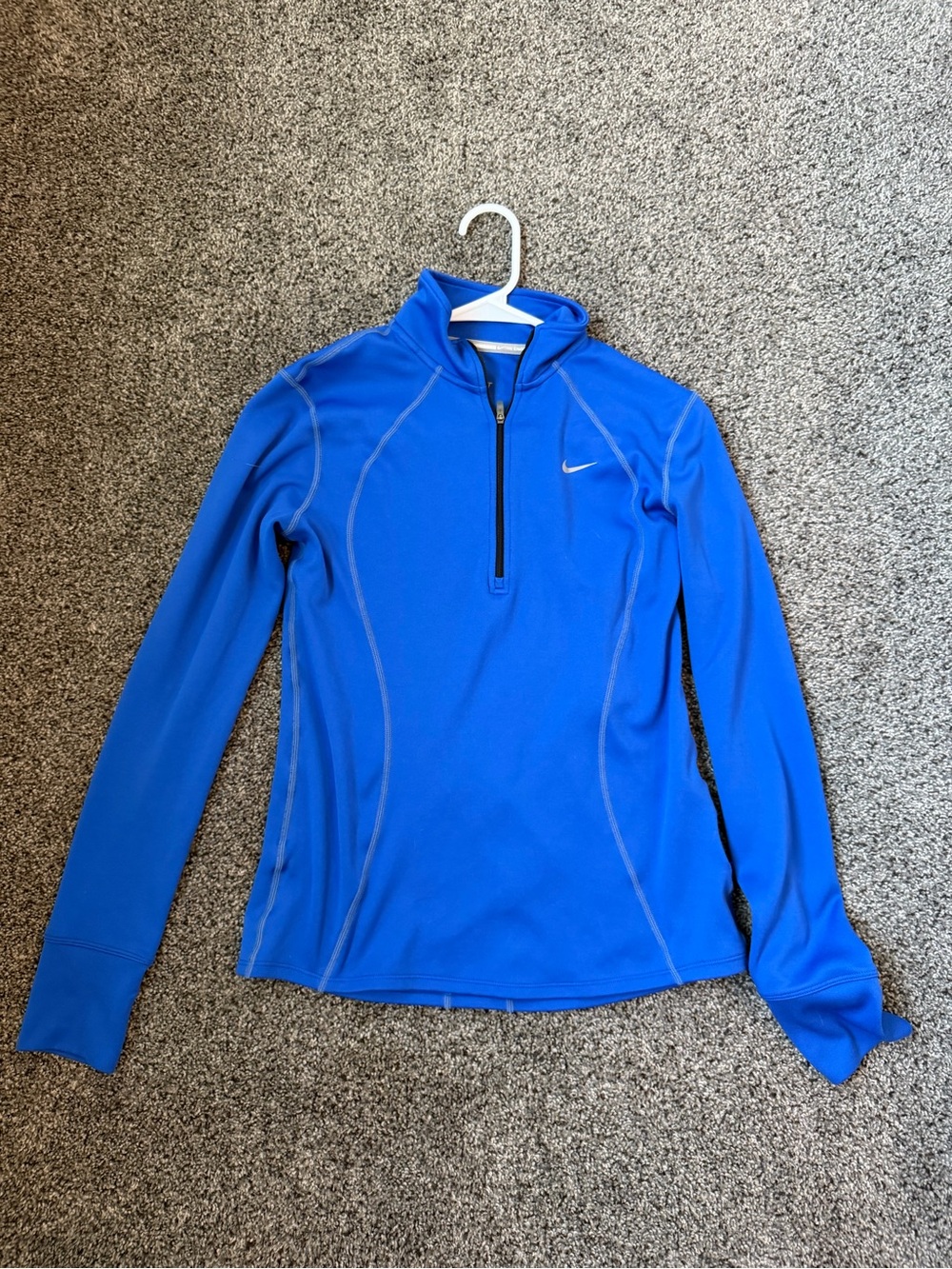 Nike Women's Royal Blue Quarter-Zip Athletic Pullover